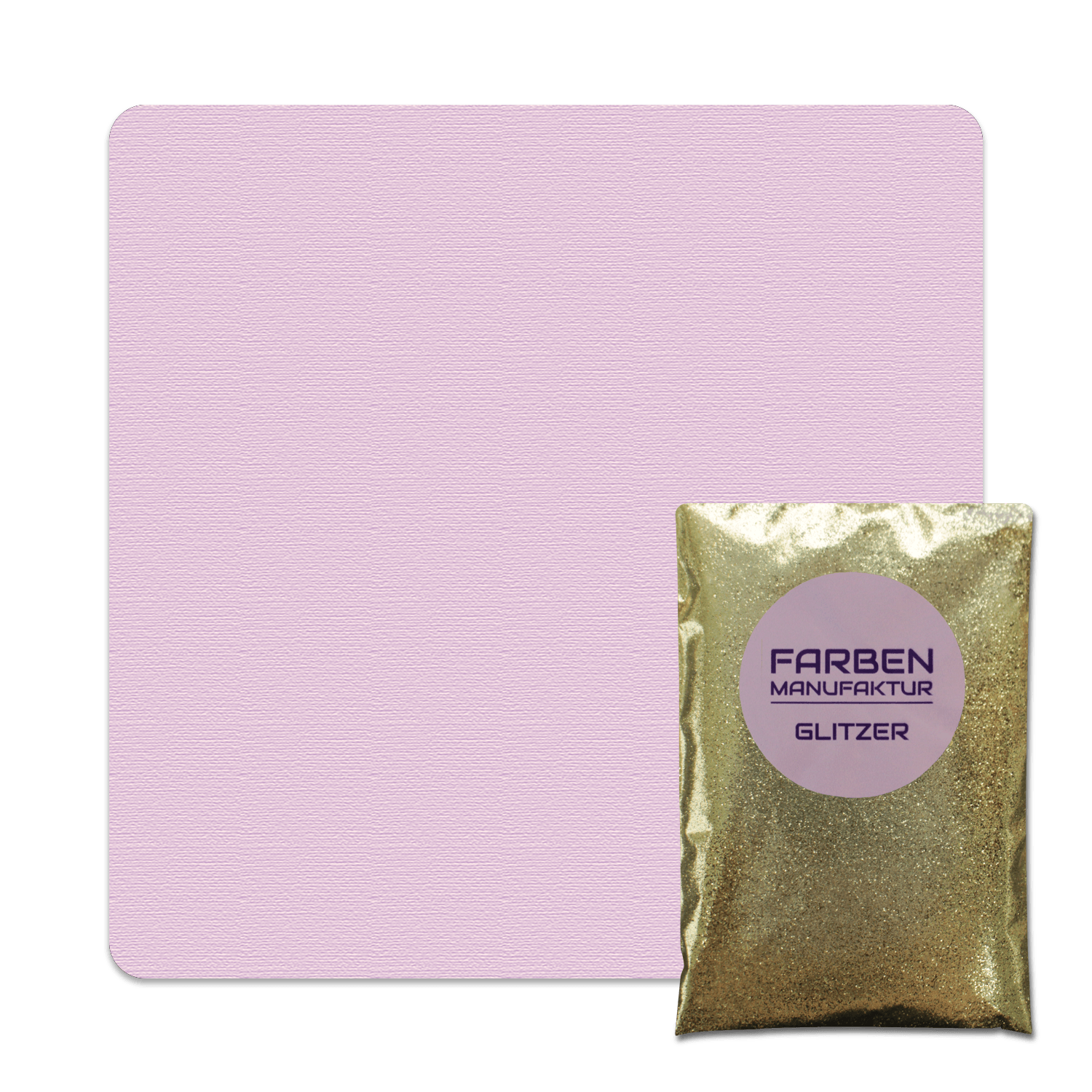 Farben Manufaktur Glitzer(t)räume - Flieder Lavendel mit Gold Glitzer
