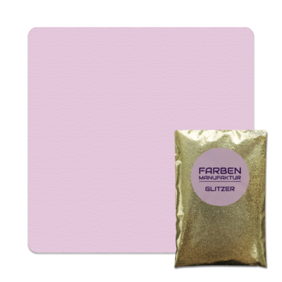 Farben Manufaktur Glitzer(t)räume - Flieder Lavendel mit Gold Glitzer