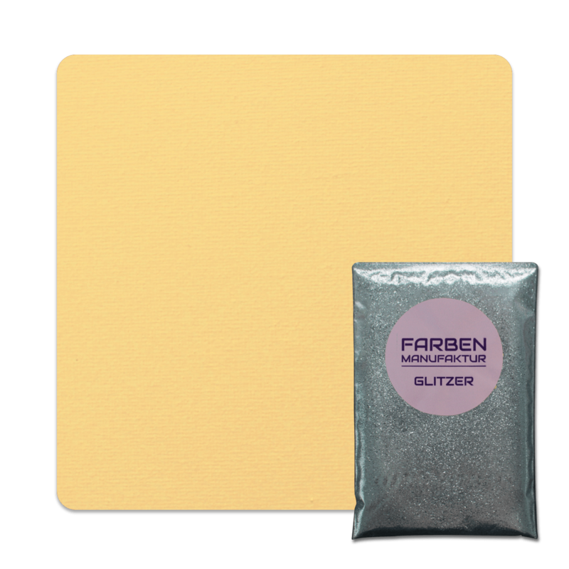 Farben Manufaktur Glitzer(t)räume - Sonnen Gelb mit Silber Glitzer Farben Manufaktur Glitzer(t)räume - Sonnen Gelb mit Silber Glitzer