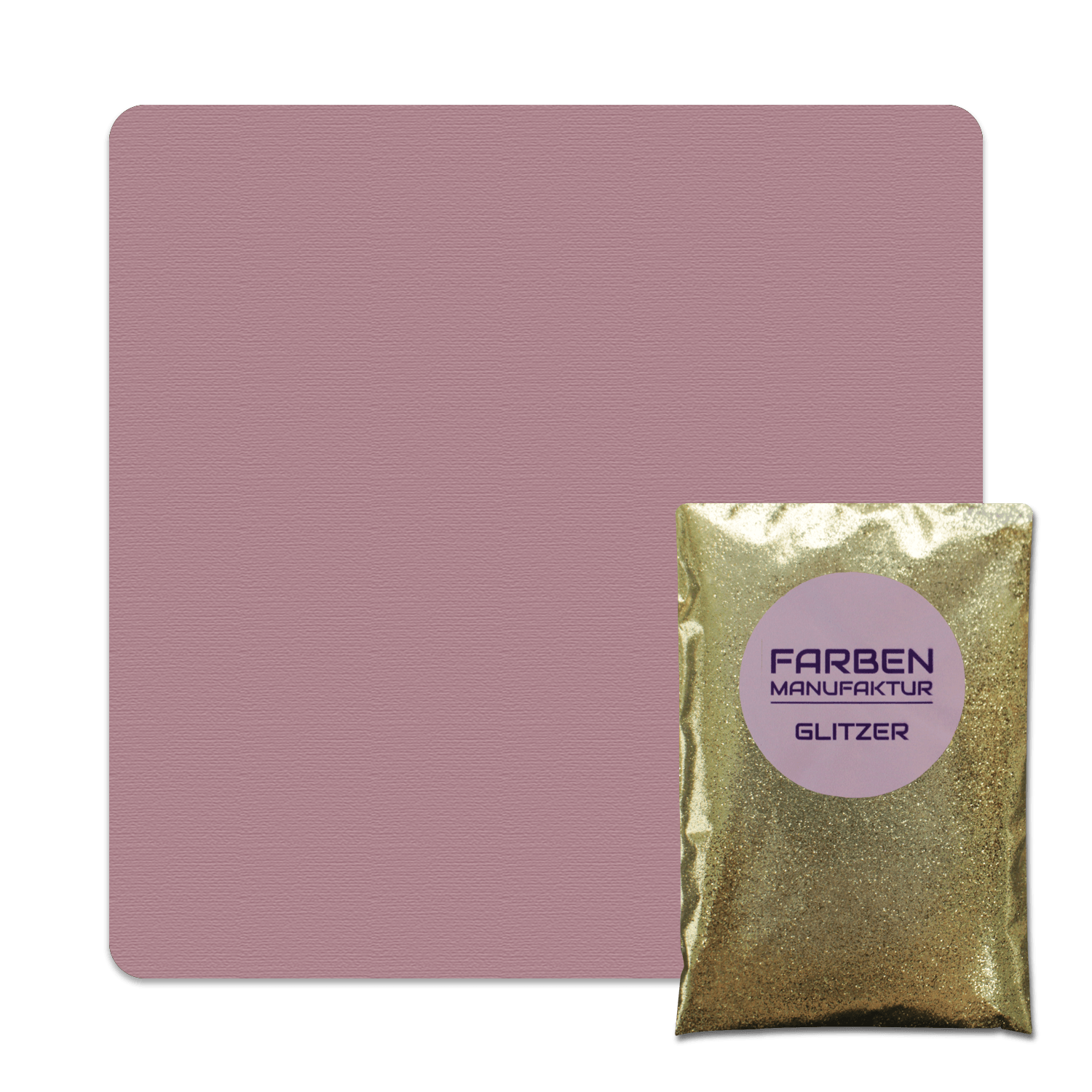 Farben Manufaktur Glitzer(t)räume - Taupe mit Gold Glitzer