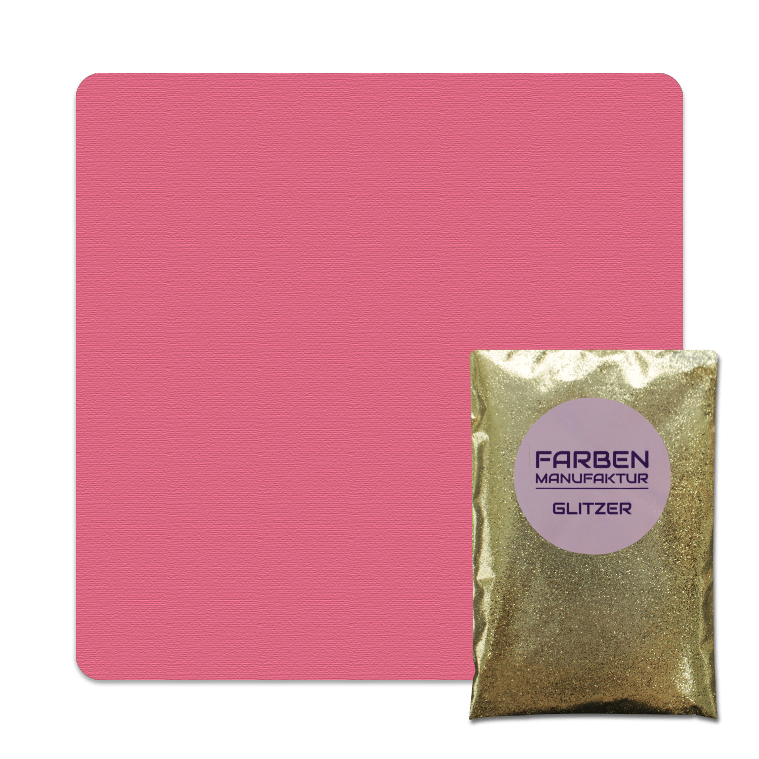 Farben Manufaktur Glitzer(t)räume - Vintage Pink mit Gold Glitzer