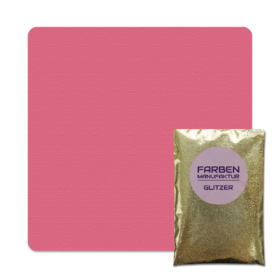 Farben Manufaktur Glitzer(t)räume - Vintage Pink mit Gold Glitzer