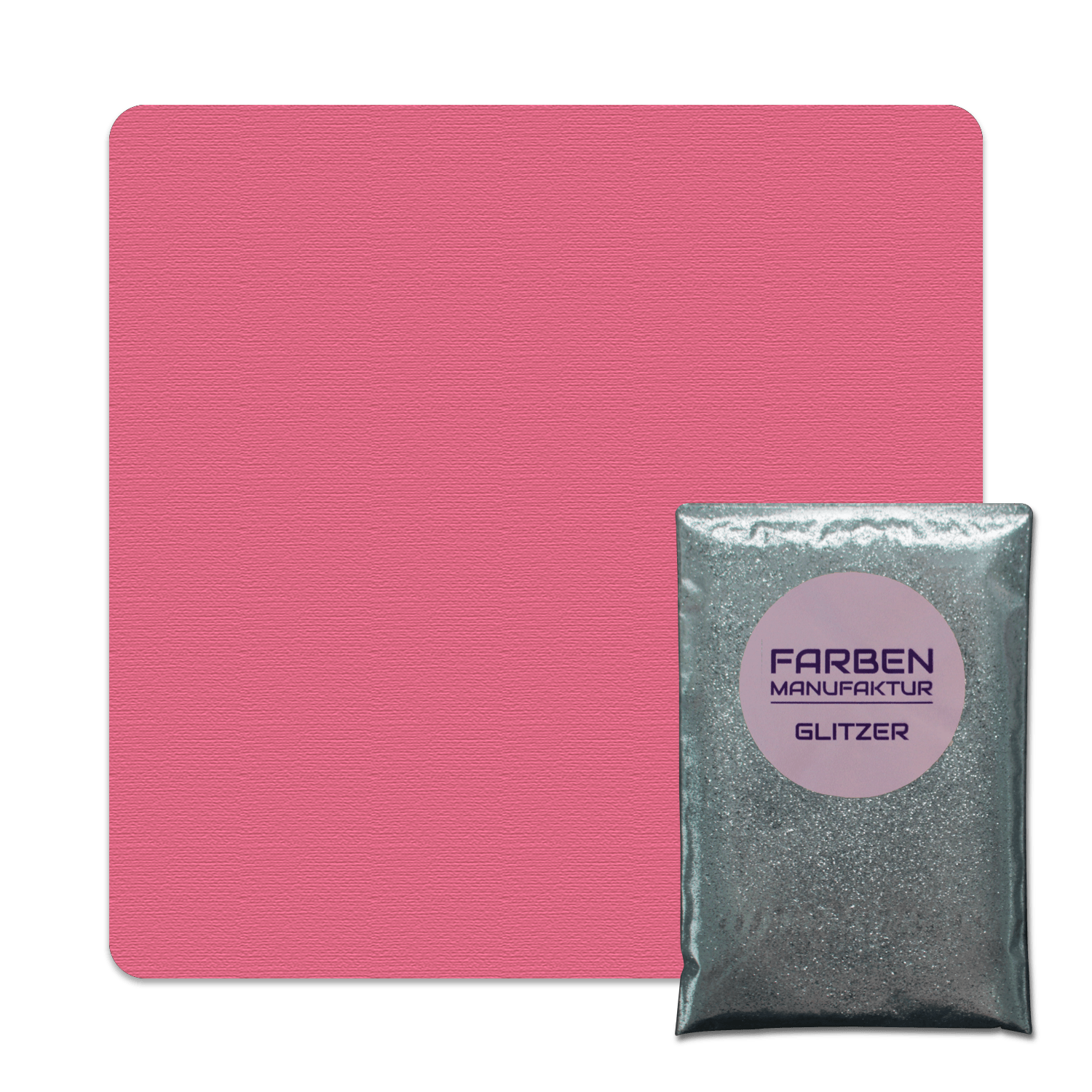 Farben Manufaktur Glitzer(t)räume - Vintage Pink mit Silber Glitzer