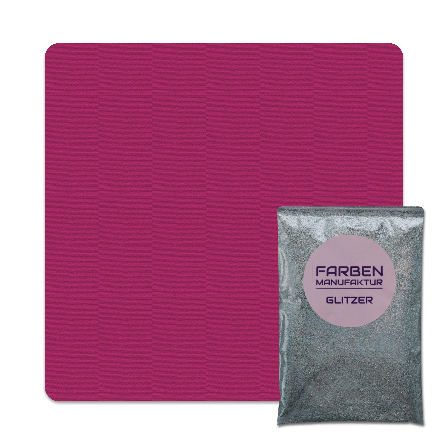 Farben Manufaktur Glitzer(t)räume - Lila Pink mit Holo Silber Glitzer (sdgl.)