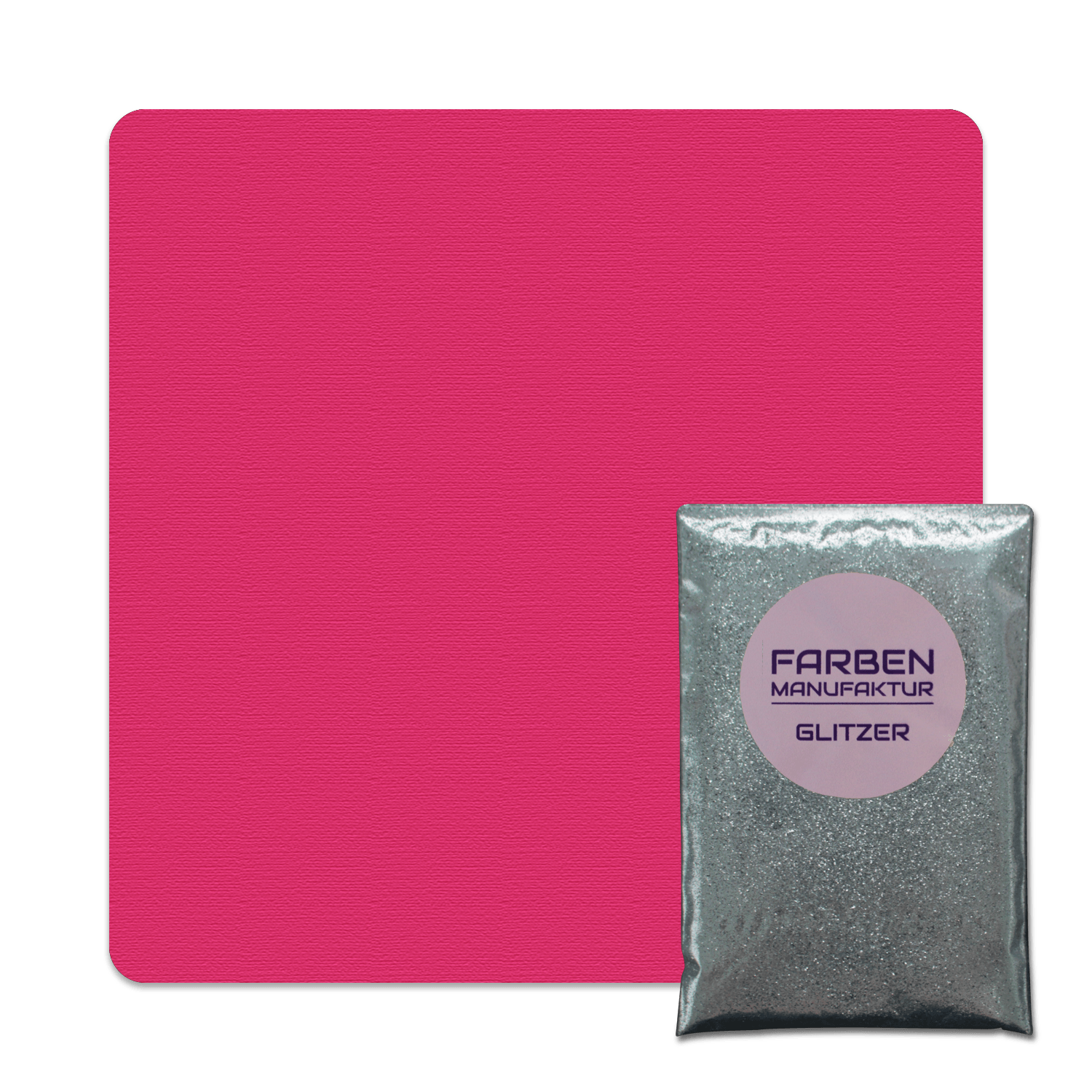 Farben Manufaktur Glitzer(t)räume - Pink mit Silber Glitzer (sdgl.)