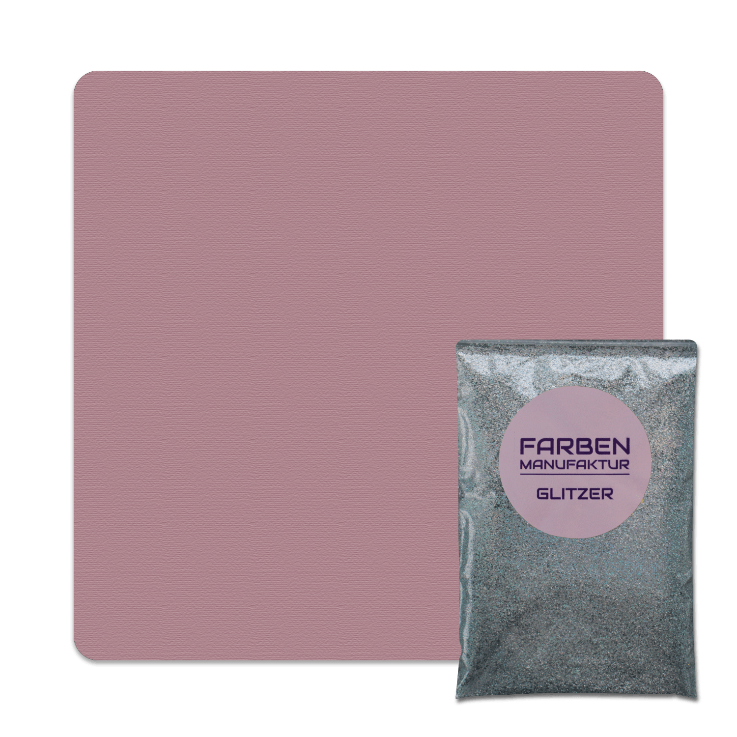 Farben Manufaktur Glitzer(t)räume - Taupe mit Holo Silber Glitzer