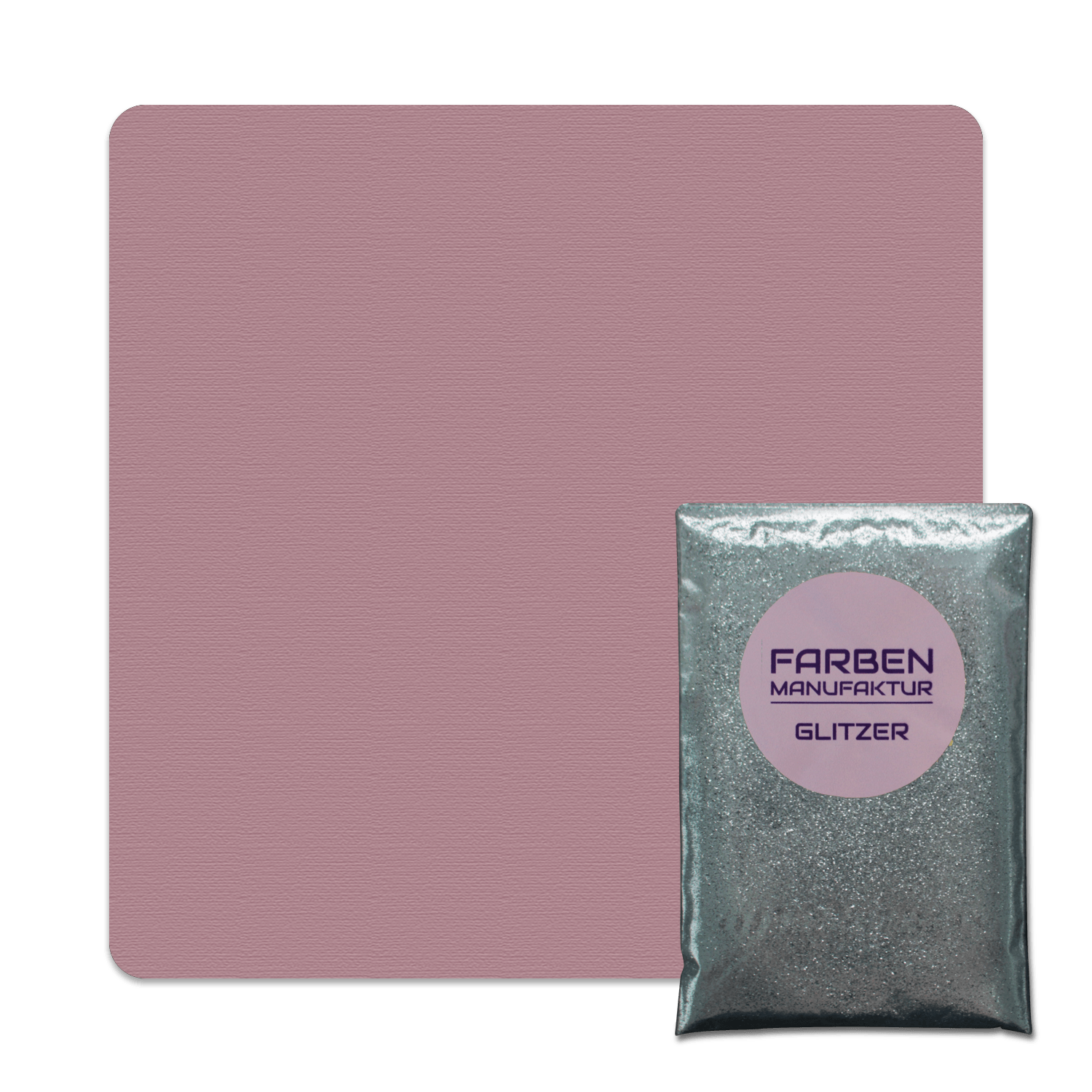 Farben Manufaktur Glitzer(t)räume - Taupe mit Silber Glitzer