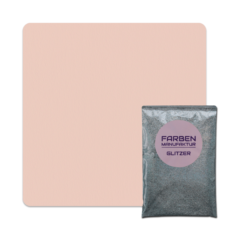 Farben Manufaktur Glam Collection Kreide-Wandfarbe mit Glitzer - Apricot mit Holo Silber Glitzer Farben Manufaktur Glam Collection Kreide-Wandfarbe mit Glitzer - Apricot mit Holo Silber Glitzer