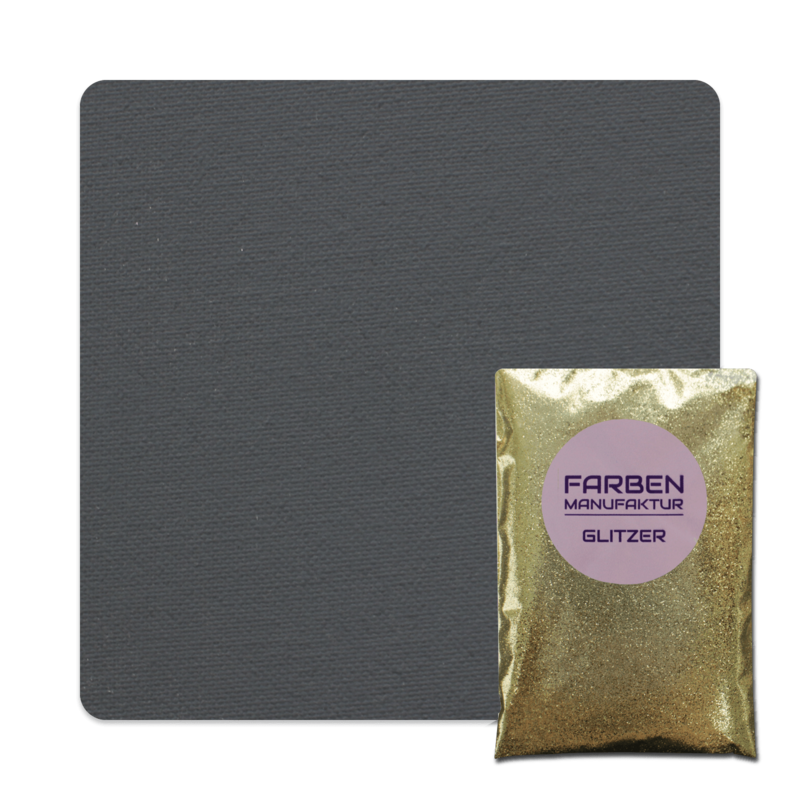 Farben Manufaktur Glam Collection Kreide-Wandfarbe mit Glitzer - Schiefer Grau mit Gold Glitzer Farben Manufaktur Glam Collection Kreide-Wandfarbe mit Glitzer - Schiefer Grau mit Gold Glitzer