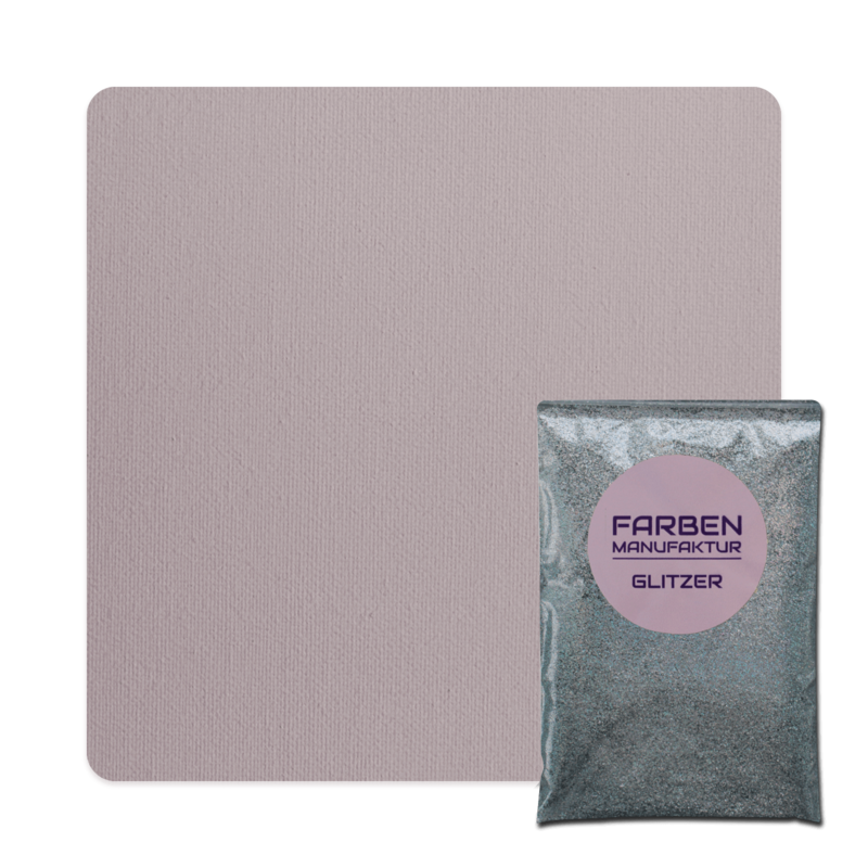 Farben Manufaktur Glam Collection Kreide-Wandfarbe mit Glitzer - Grau Rot mit Holo Silber Glitzer Farben Manufaktur Glam Collection Kreide-Wandfarbe mit Glitzer - Grau Rot mit Holo Silber Glitzer