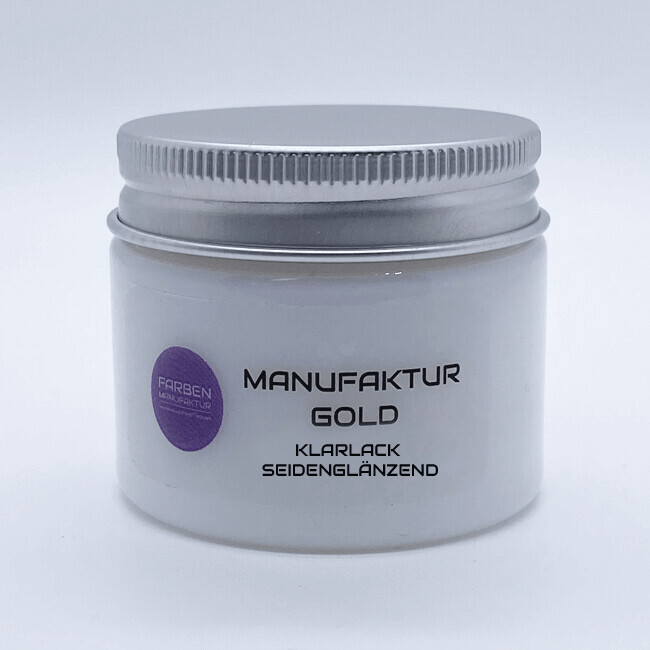 Farben Manufaktur Manufaktur Gold Klarlack - Seidenglänzend Farben Manufaktur Manufaktur Gold Klarlack - Seidenglänzend
