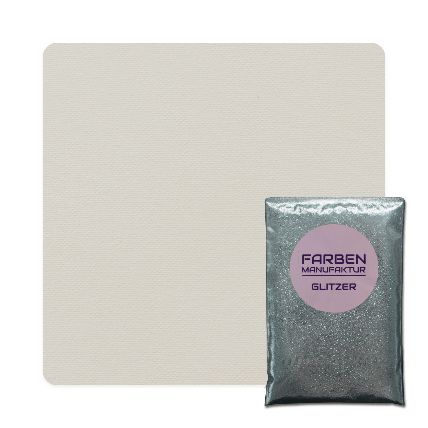 Farben Manufaktur Glam Ladies Collection Heizkörperlack mit Silber Glitzer, Farbton: Dunkles Weiß/Grau mit Silber Glitzer