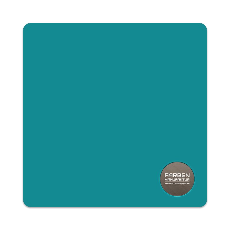 Farben Manufaktur Kreidefarbe mit Glitzer  - RAL 5018 Türkisblau