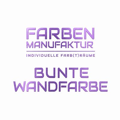 Bunte Wandfarben