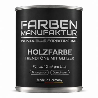 Holzfarbe Trendfarben mit Glitzer