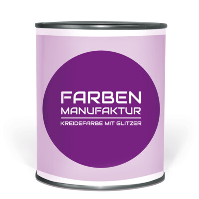 Kreidefarben mit Glitzer