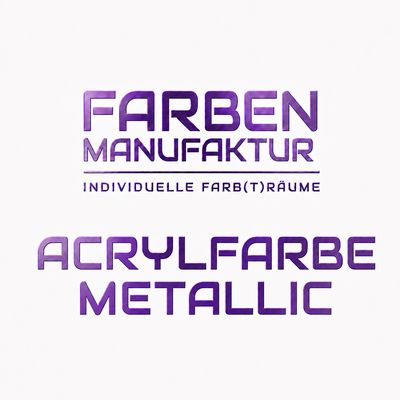 Manufaktur Gold Acrylfarbe metallic