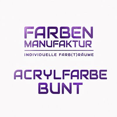 Manufaktur Gold Acrylfarbe bunt