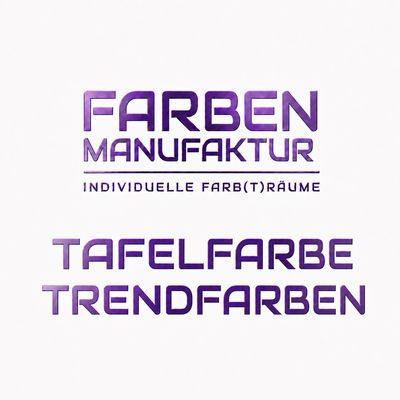 Tafelfarbe Trendfarbtöne