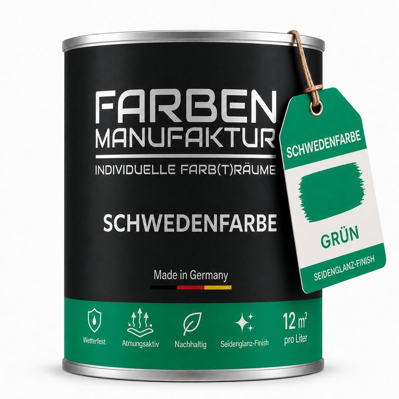 Farben Manufaktur Schwedenfarbe - Schwedengrün Farben Manufaktur Schwedenfarbe - Schwedengrün