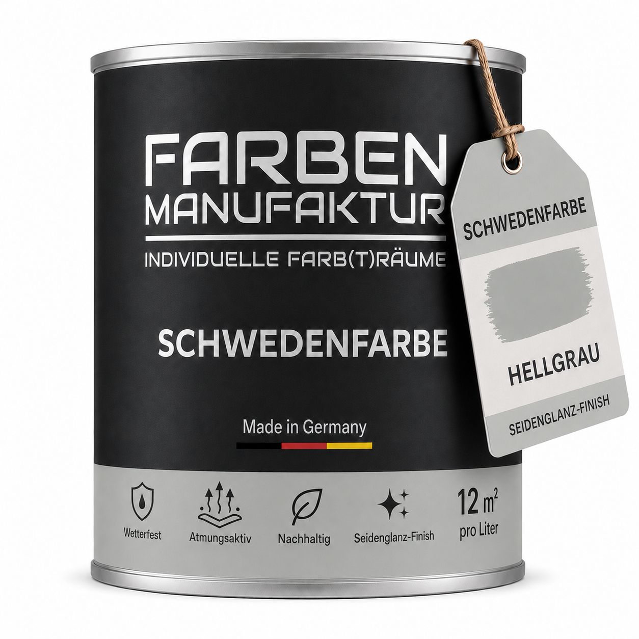 Farben Manufaktur Schwedenfarbe - Schweden Hellgrau Farben Manufaktur Schwedenfarbe - Schweden Hellgrau