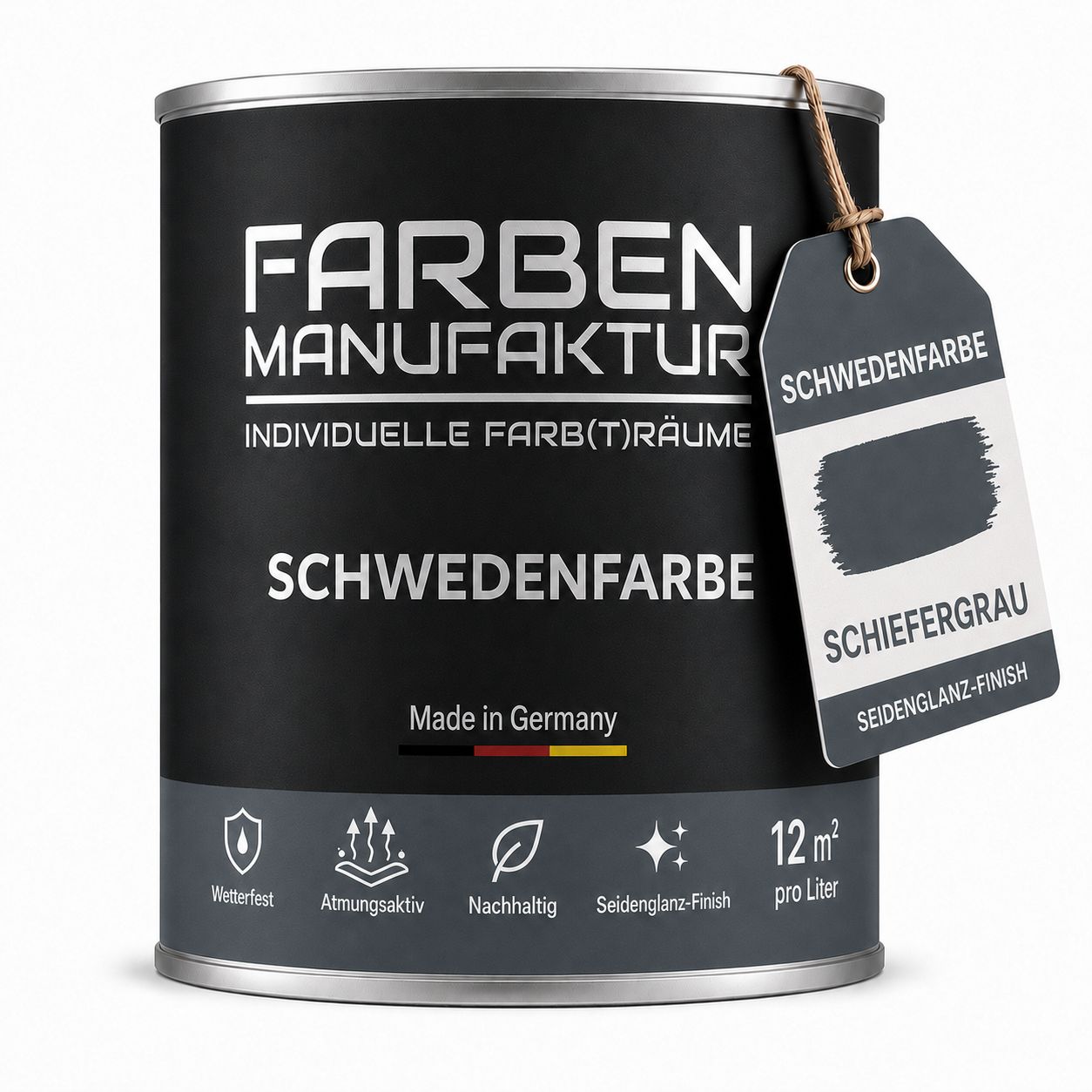 Farben Manufaktur Schwedenfarbe - Schiefergrau Farben Manufaktur Schwedenfarbe - Schiefergrau