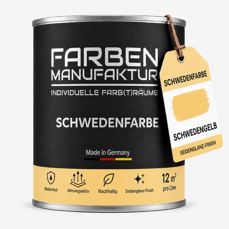 Farben Manufaktur Schwedenfarbe - Schwedengelb Hell Farben Manufaktur Schwedenfarbe - Schwedengelb Hell