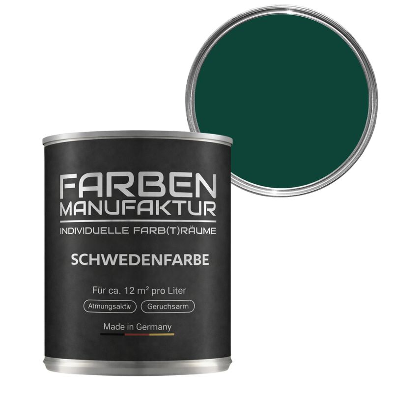 Farben Manufaktur Schwedenfarbe - Schweden Moosgrün Farben Manufaktur Schwedenfarbe - Schweden Moosgrün