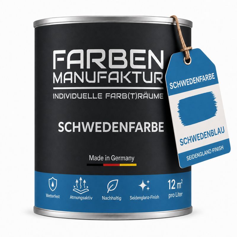 Farben Manufaktur Schwedenfarbe - Schwedenblau Farben Manufaktur Schwedenfarbe - Schwedenblau