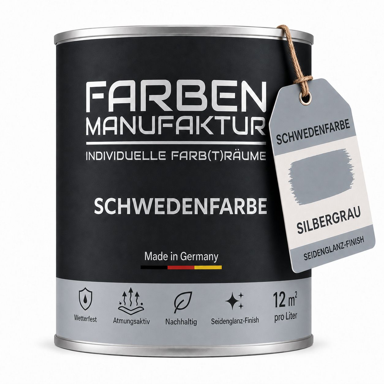 Farben Manufaktur Schwedenfarbe - Silbergrau Farben Manufaktur Schwedenfarbe - Silbergrau