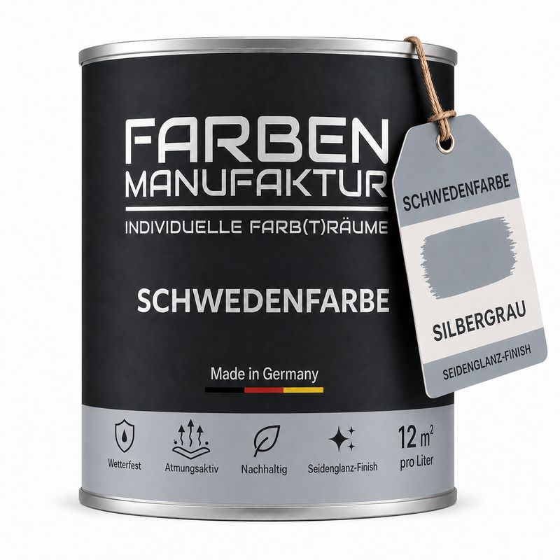 Farben Manufaktur Schwedenfarbe - Silbergrau Farben Manufaktur Schwedenfarbe - Silbergrau