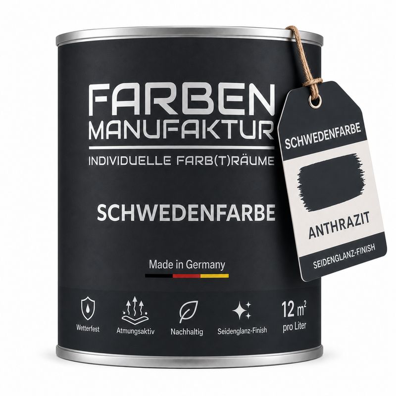 Farben Manufaktur Schwedenfarbe - Anthrazit Farben Manufaktur Schwedenfarbe - Anthrazit
