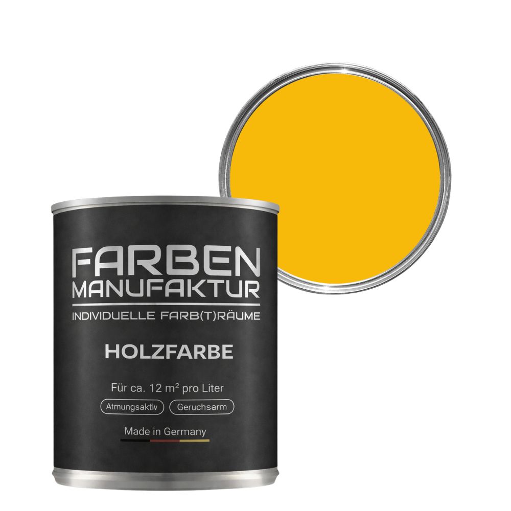 Farben Manufaktur Holzschutz deckend - RAL 1003 Signalgelb Farben Manufaktur Holzschutz deckend - RAL 1003 Signalgelb