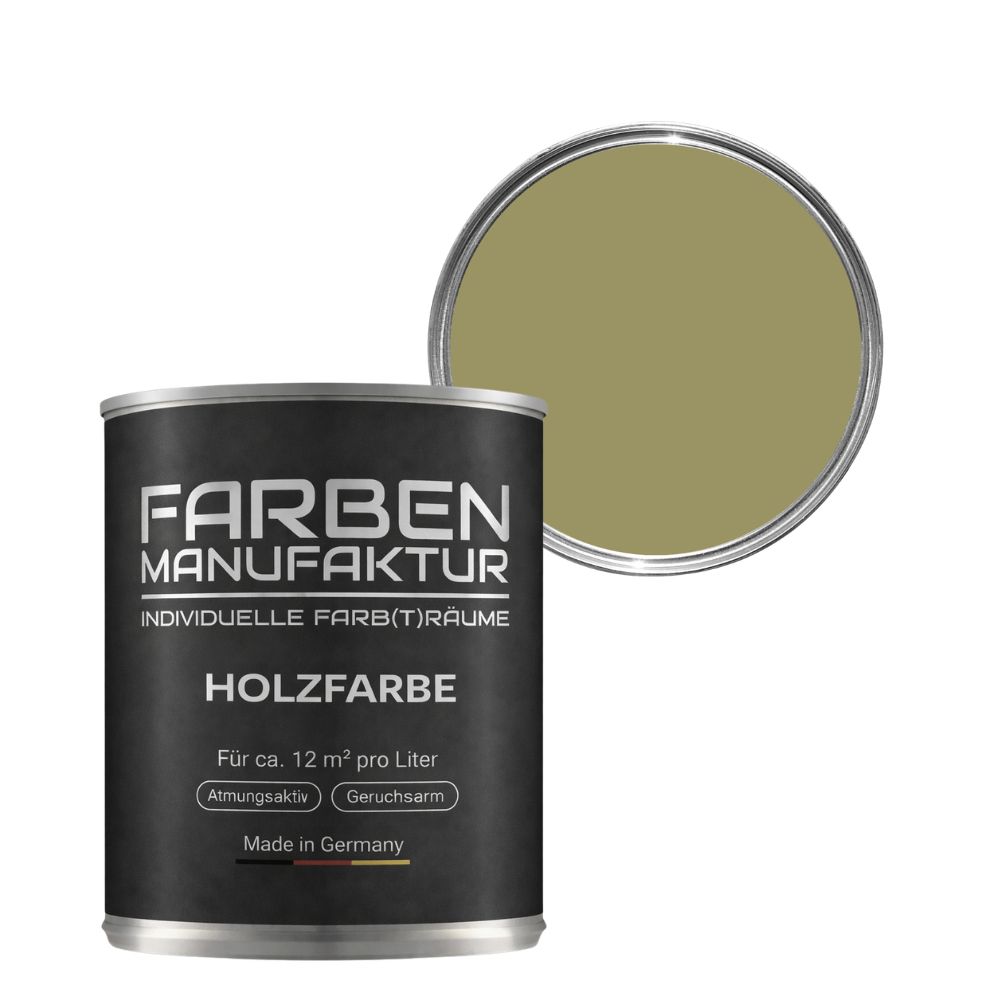 Farben Manufaktur Holzschutz deckend - RAL 1020 Olivgelb Farben Manufaktur Holzschutz deckend - RAL 1020 Olivgelb