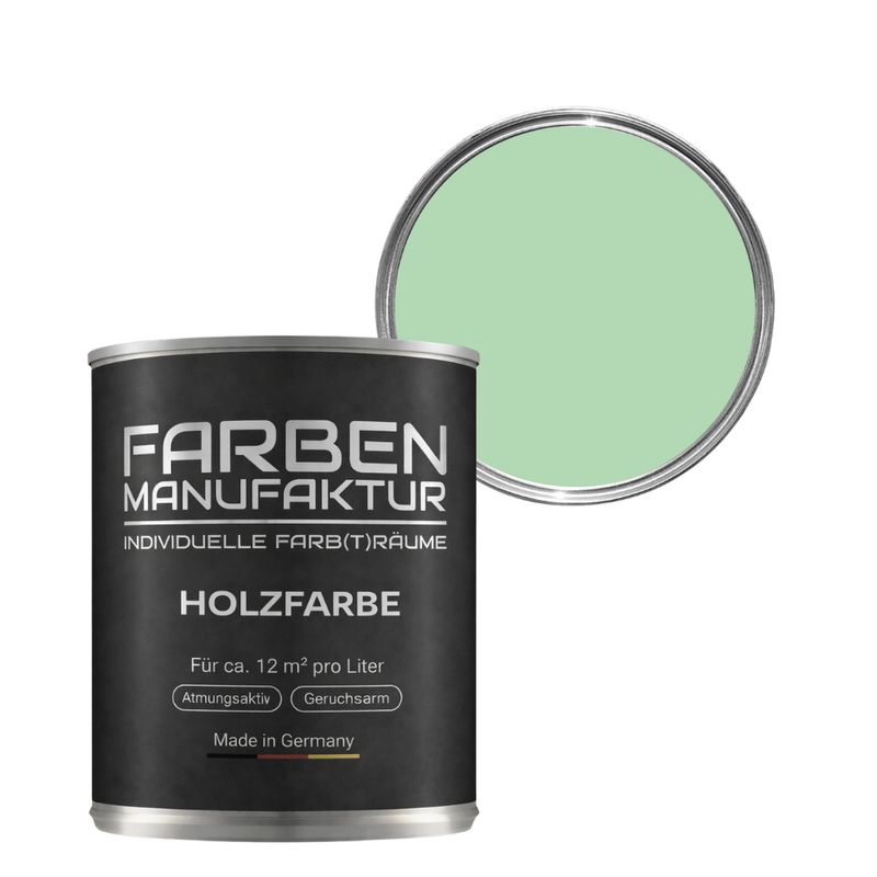 Farben Manufaktur Holzschutz deckend - RAL 6019 Weißgrün Farben Manufaktur Holzschutz deckend - RAL 6019 Weißgrün