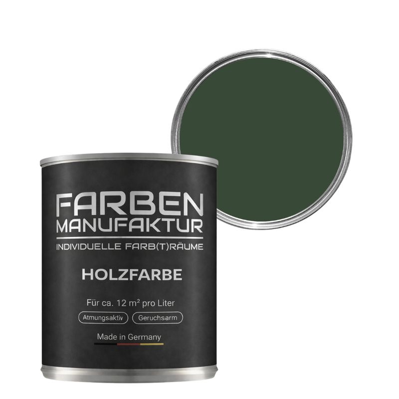 Farben Manufaktur Holzschutz deckend - RAL 6020 Chromoxidgrün Farben Manufaktur Holzschutz deckend - RAL 6020 Chromoxidgrün