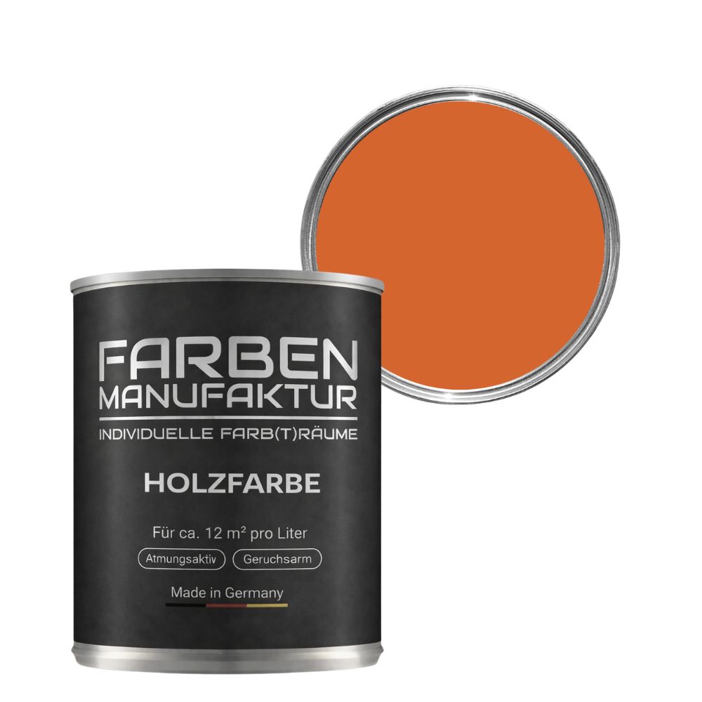 Farben Manufaktur Holzschutz deckend - RAL 2010 Signalorange Farben Manufaktur Holzschutz deckend - RAL 2010 Signalorange
