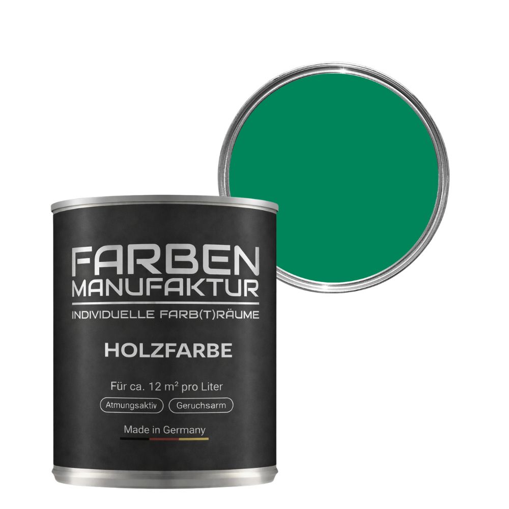 Farben Manufaktur Holzschutz deckend - RAL 6032 Signalgrün Farben Manufaktur Holzschutz deckend - RAL 6032 Signalgrün