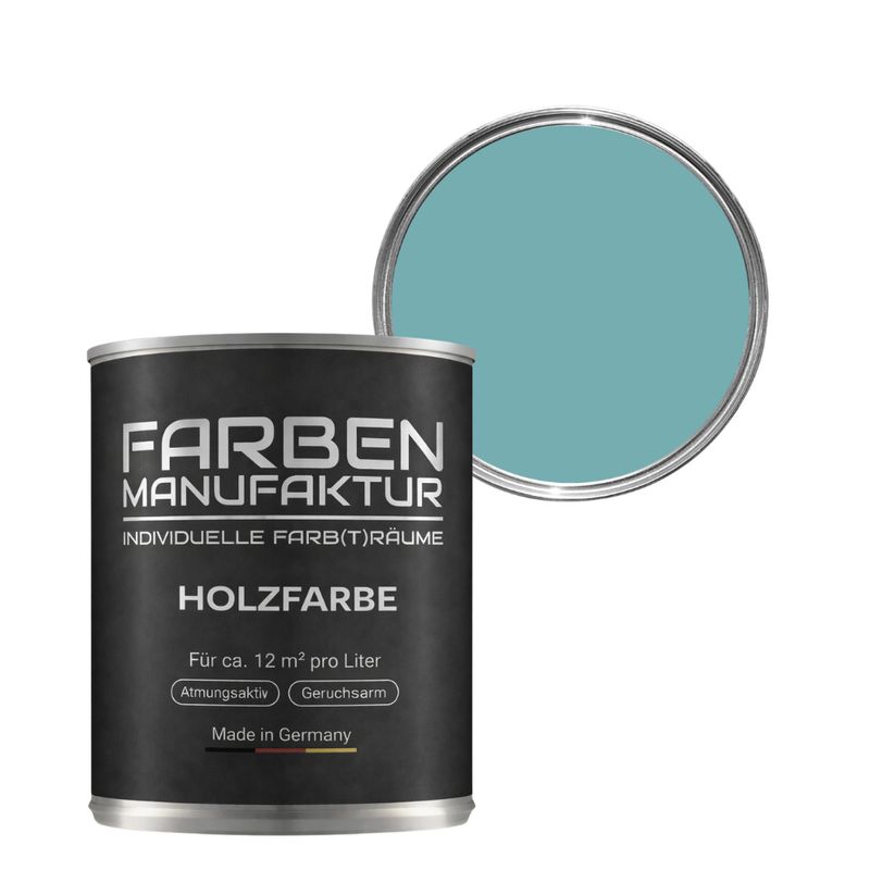 Farben Manufaktur Holzschutz deckend - RAL 6033 Minttürkis Farben Manufaktur Holzschutz deckend - RAL 6033 Minttürkis