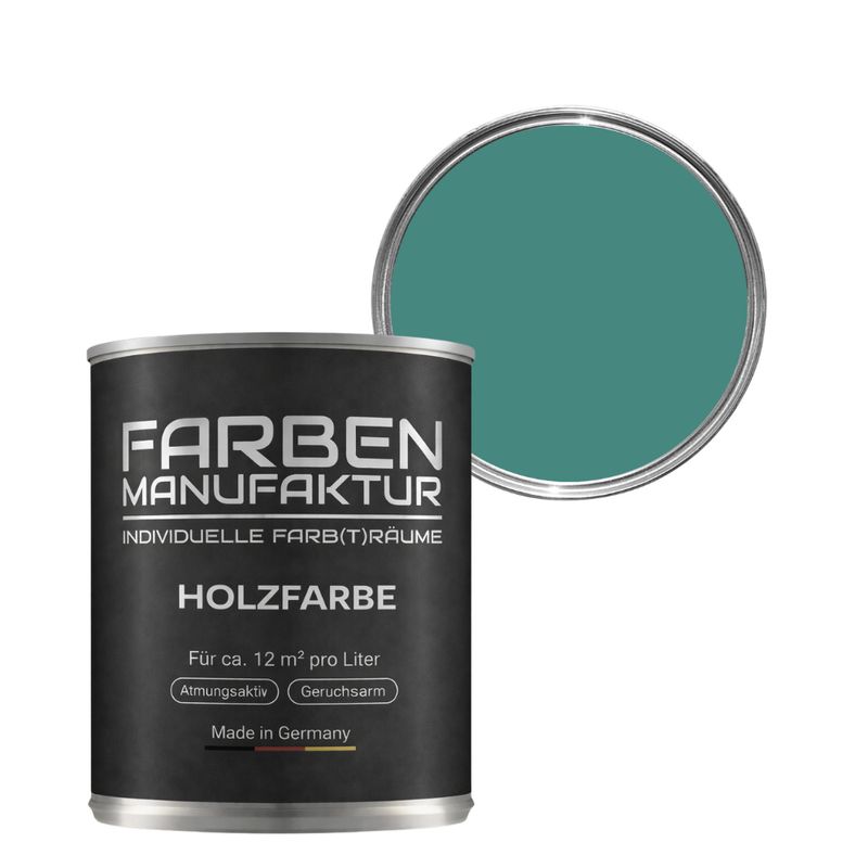 Farben Manufaktur Holzschutz deckend - RAL 6034 Pastelltürkis Farben Manufaktur Holzschutz deckend - RAL 6034 Pastelltürkis