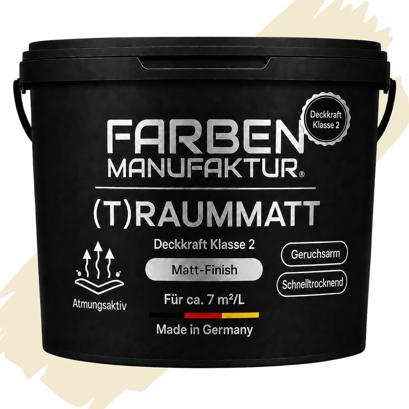 Farben Manufaktur (T)raummatt - Vanille Gelb Farben Manufaktur (T)raummatt - Vanille Gelb