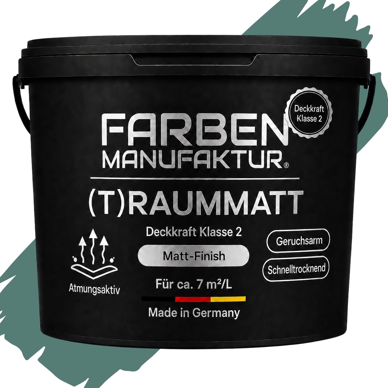Farben Manufaktur (T)raummatt - Dunkles Patinagrün Farben Manufaktur (T)raummatt - Dunkles Patinagrün