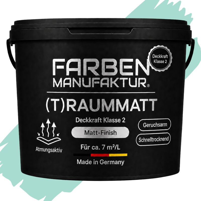 Farben Manufaktur (T)raummatt - Pfefferminz Grün Farben Manufaktur (T)raummatt - Pfefferminz Grün