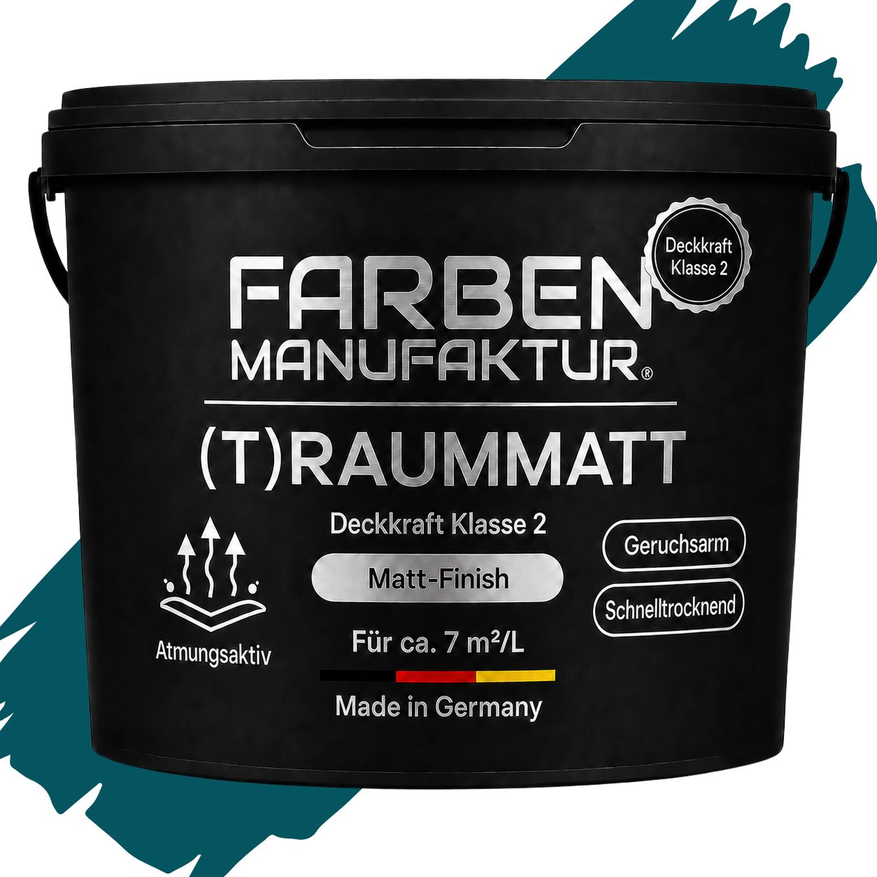 Farben Manufaktur (T)raummatt - Stolzes Blau Grün Farben Manufaktur (T)raummatt - Stolzes Blau Grün