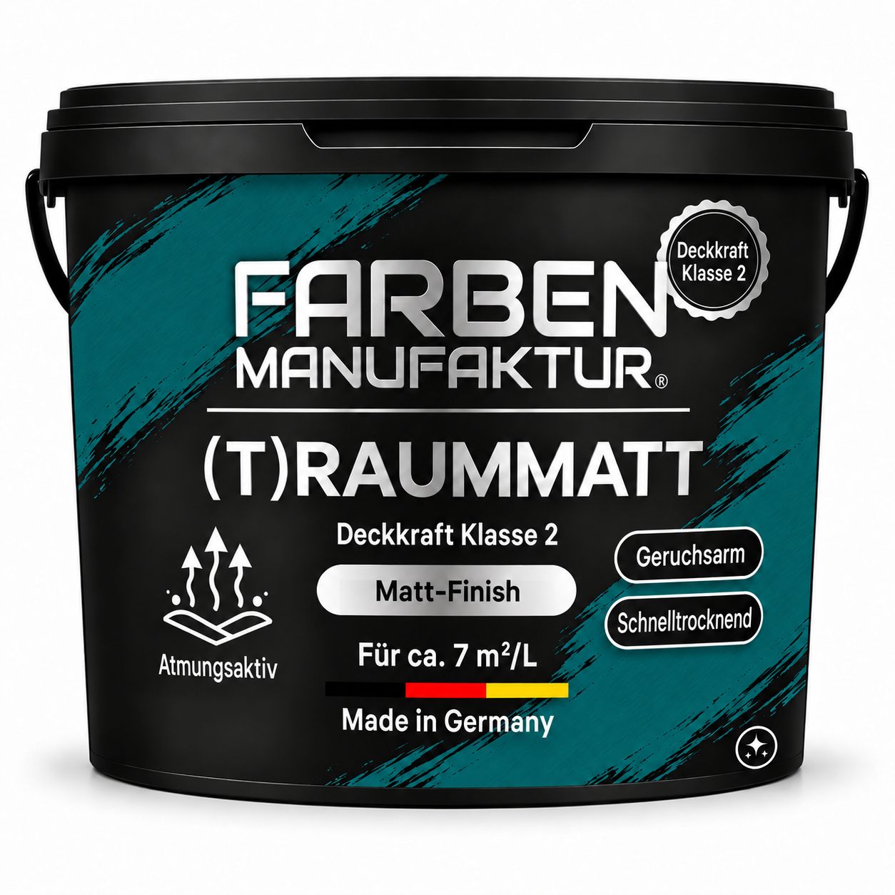 Farben Manufaktur (T)raummatt - Stolzes Blau Grün Farben Manufaktur (T)raummatt - Stolzes Blau Grün