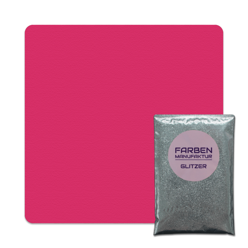 Farben Manufaktur Glitzer(t)räume - Pink mit Silber Glitzer (sdgl.)