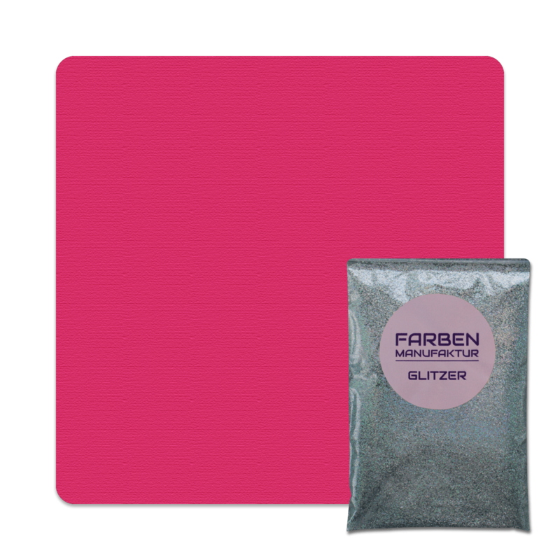 Farben Manufaktur Glitzer(t)räume - Pink mit Holo Silber Glitzer (sdgl.)