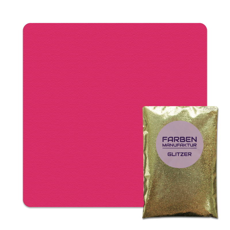 Farben Manufaktur Glitzer(t)räume - Pink mit Gold Glitzer (sdgl.)