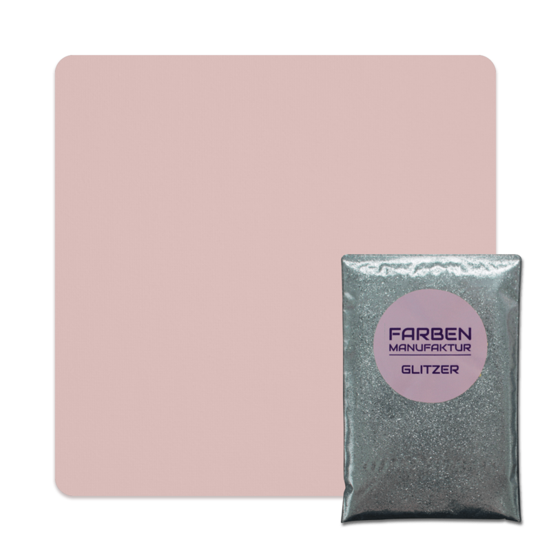 Farben Manufaktur Glitzer(t)räume - Alt Rosa mit Silber Glitzer