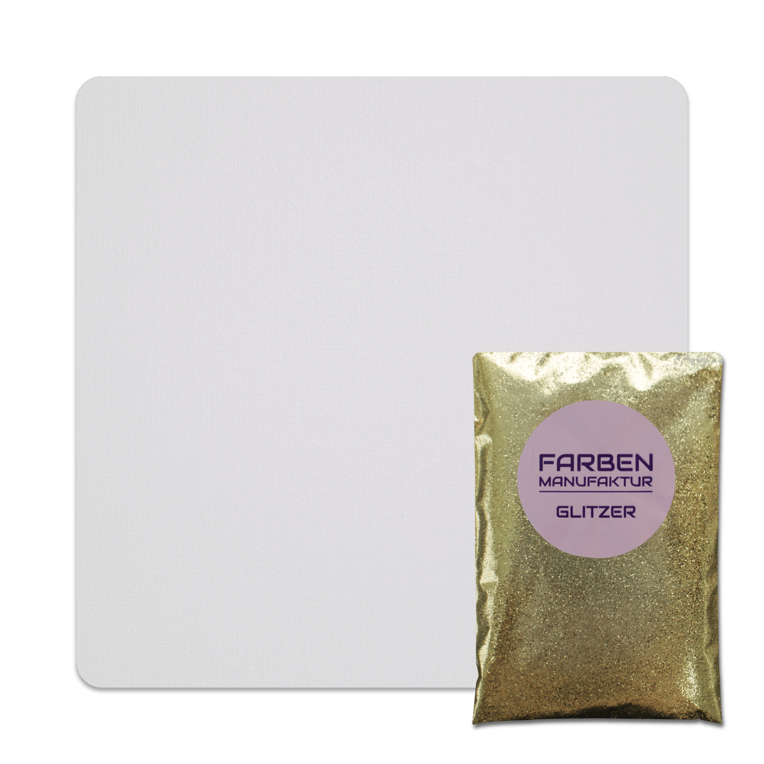 Farben Manufaktur Glitzer(t)räume - Alt Weiß mit Gold Glitzer